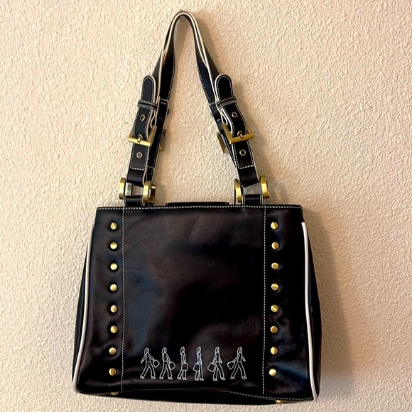 rian Leather handbag, Portland Oregon scene, Excellent condition - Picture 2 of 9